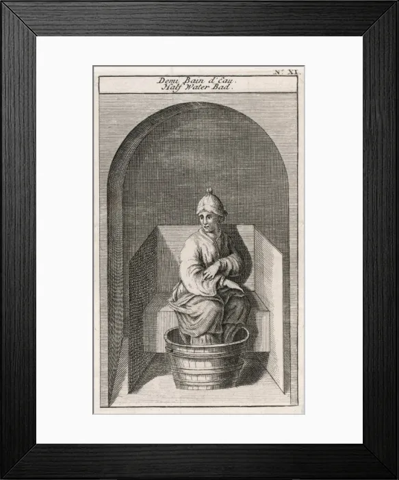 Framed Print : Turkish Foot Bath 1737 Framed Print : Turkish Foot Bath 1737