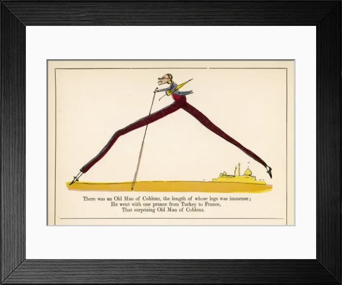 Framed Print : Lear / Book of Nonsense Framed Print : Lear / Book of Nonsense