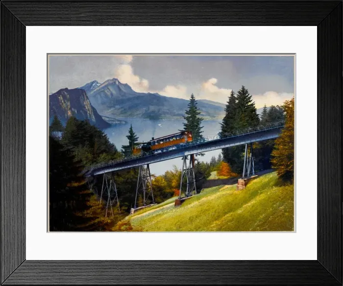 Framed Print : Rigibahn View Colour Framed Print : Rigibahn View Colour