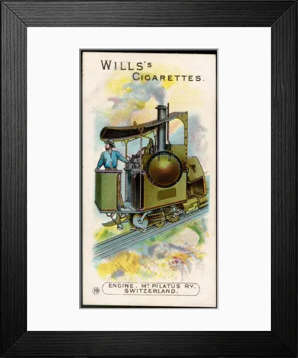 Framed Print : Mt Pilatus Railway C1900 Framed Print : Mt Pilatus Railway C1900