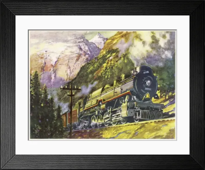 Framed Print : Canadian Pacific Train Framed Print : Canadian Pacific Train