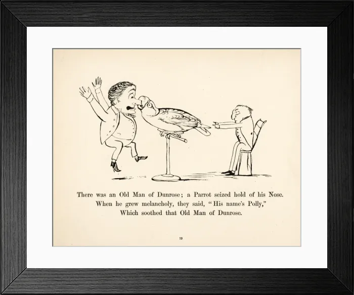 Framed Print : Lear / More Nonsense / C19Th Framed Print : Lear / More Nonsense / C19Th