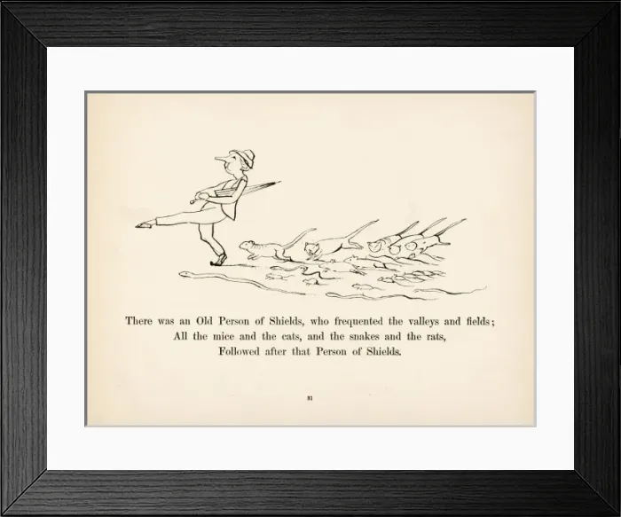 Framed Print : Lear / More Nonsense / C19Th Framed Print : Lear / More Nonsense / C19Th