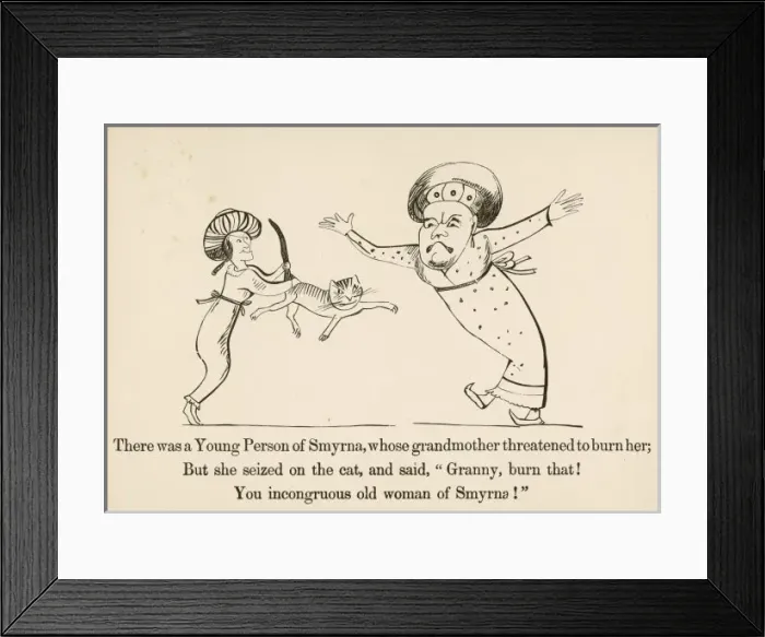 Framed Print : Book of Nonsense / Lear Framed Print : Book of Nonsense / Lear