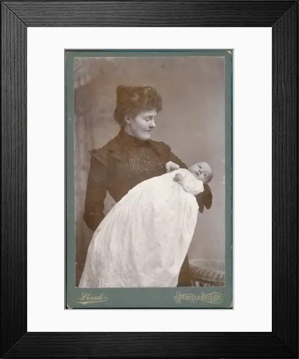 Framed Print : Mother & Baby / Costume Framed Print : Mother & Baby / Costume