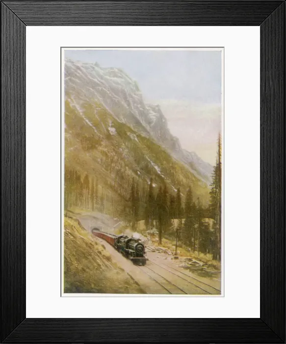 Framed Print : Cpr in the Selkirks Framed Print : Cpr in the Selkirks