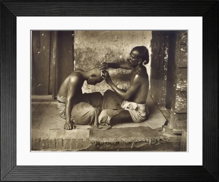 Framed Print : Racial / Sri Lanka / Barber Framed Print : Racial / Sri Lanka / Barber