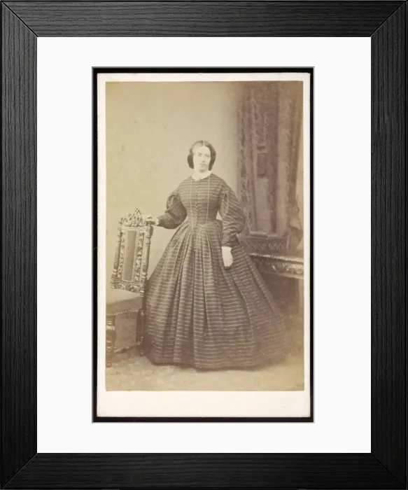 Framed Print : Female Type / Sepia C1860 Framed Print : Female Type / Sepia C1860