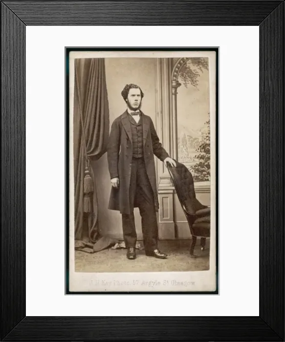Framed Print : Male Type / Dour Scot 1870 Framed Print : Male Type / Dour Scot 1870