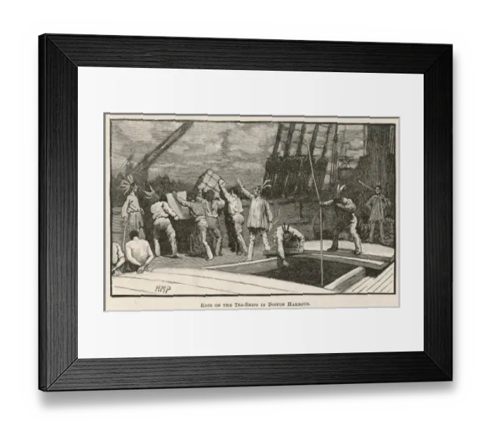 Framed Print : Boston Tea Party 1773 Framed Print : Boston Tea Party 1773