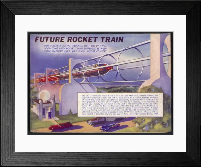 Framed Print : Rocket Train Project Framed Print : Rocket Train Project
