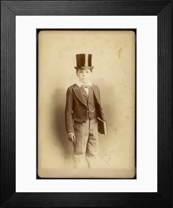 Framed Print : Boy in Best Clothes 1880 Framed Print : Boy in Best Clothes 1880