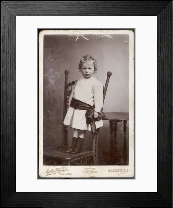 Framed Print : Photo of Boy Late 19C Framed Print : Photo of Boy Late 19C