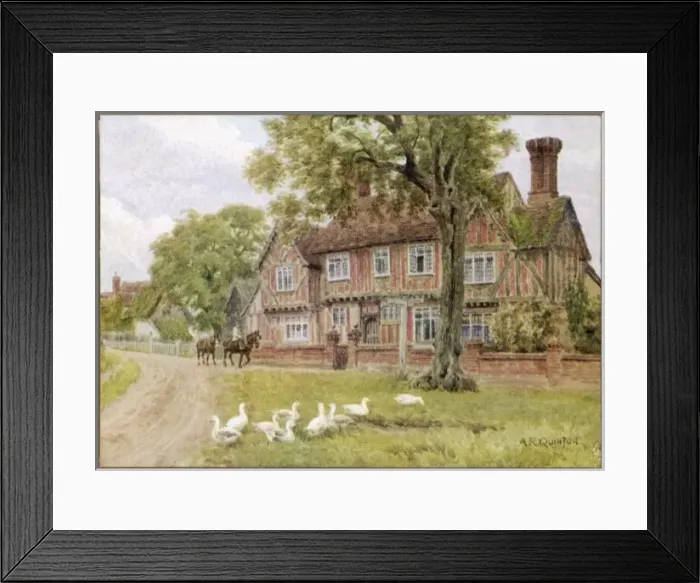 Framed Print : Farmhouse in Suffolk Framed Print : Farmhouse in Suffolk