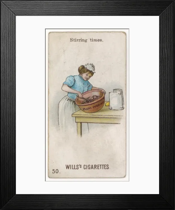 Framed Print : Maid Stirs Pudding Mix Framed Print : Maid Stirs Pudding Mix