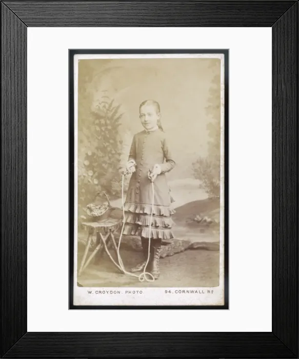 Framed Print : Girl with Skipping Rope Framed Print : Girl with Skipping Rope