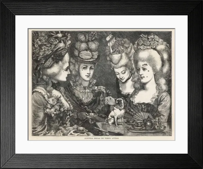 Framed Print : Makeup / Beauty Spots 18C Framed Print : Makeup / Beauty Spots 18C