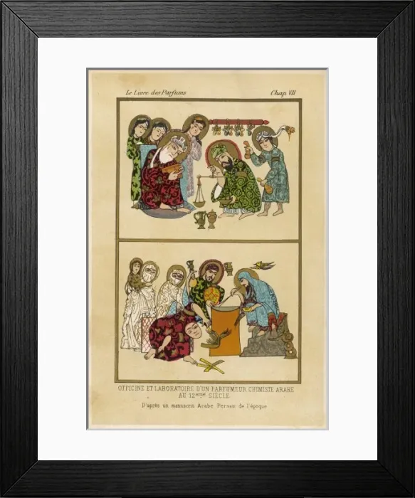 Framed Print : Arab Perfume Maker C12 Framed Print : Arab Perfume Maker C12
