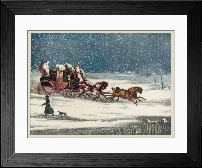 Framed Print : Brighton Mail in Snow Framed Print : Brighton Mail in Snow