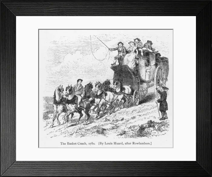 Framed Print : Basket Coach 1780 Framed Print : Basket Coach 1780