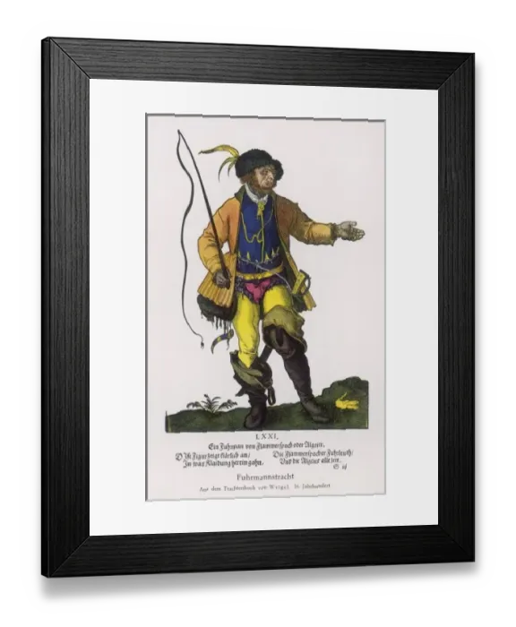 Framed Print : C16 German Coachman Framed Print : C16 German Coachman
