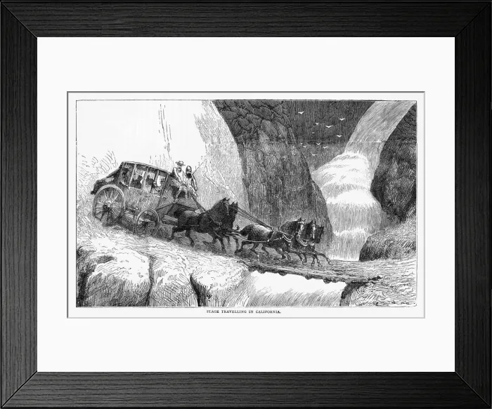 Framed Print : Coach in California Framed Print : Coach in California