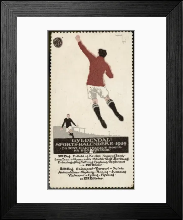 Framed Print : Football Poster 1914