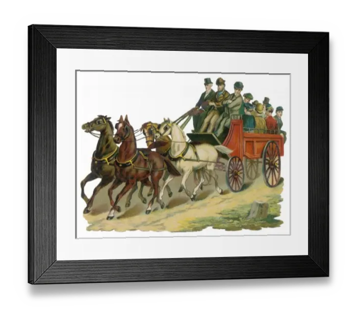 Framed Print : Charabanc Scrap 19C Framed Print : Charabanc Scrap 19C