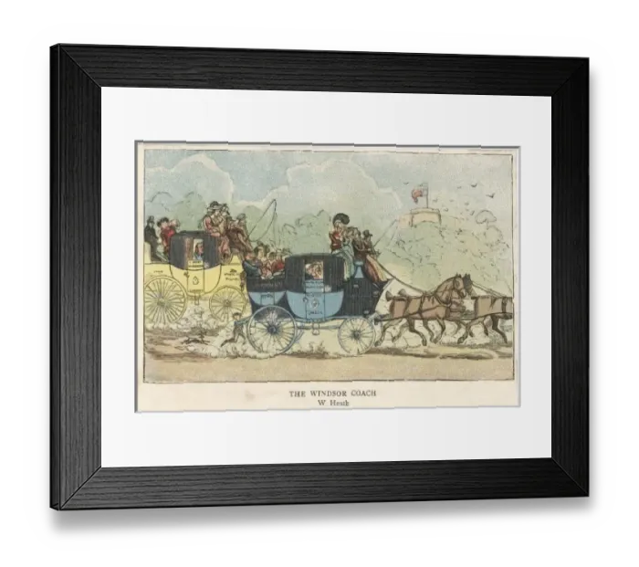 Framed Print : The Windsor Coach C1820