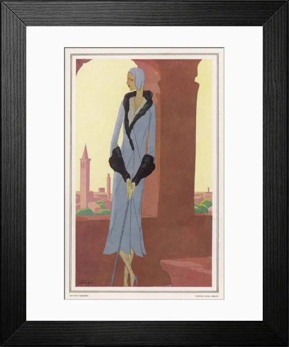 Framed Print : Costume by Lelong 1930 Framed Print : Costume by Lelong 1930