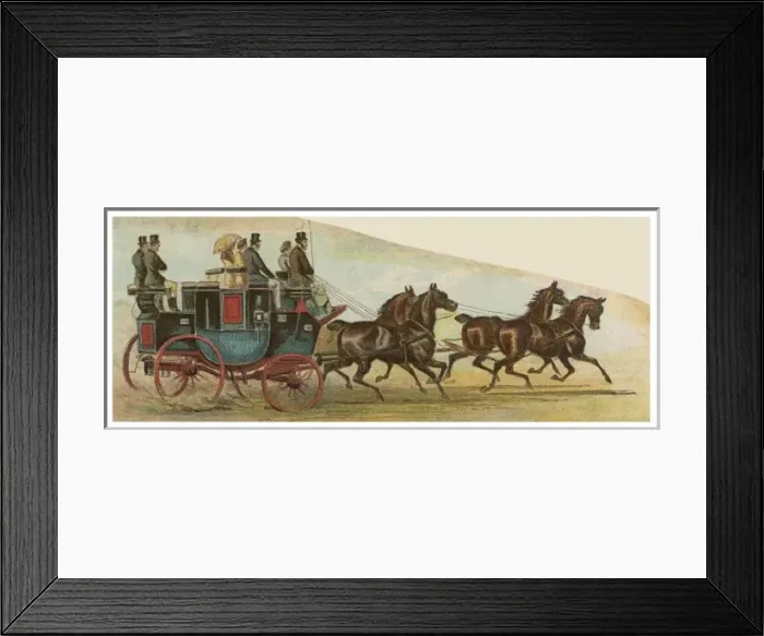 Framed Print : Mr Oakleys Coach Framed Print : Mr Oakleys Coach