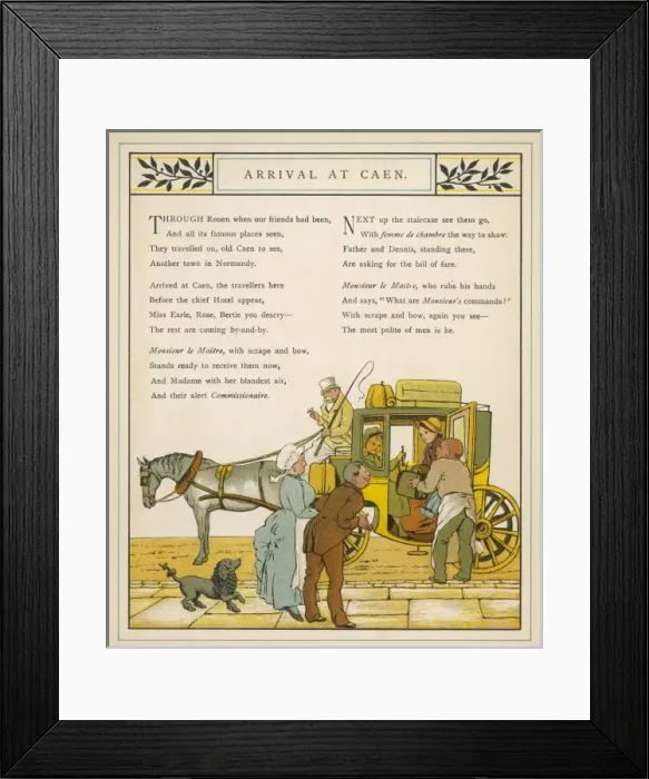 Framed Print : Taking a French Cab Framed Print : Taking a French Cab