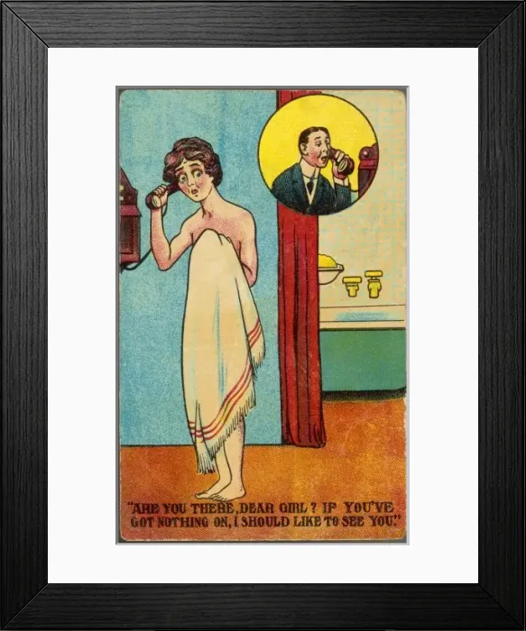 Framed Print : Bathing / Nothing on C1910 Framed Print : Bathing / Nothing on C1910