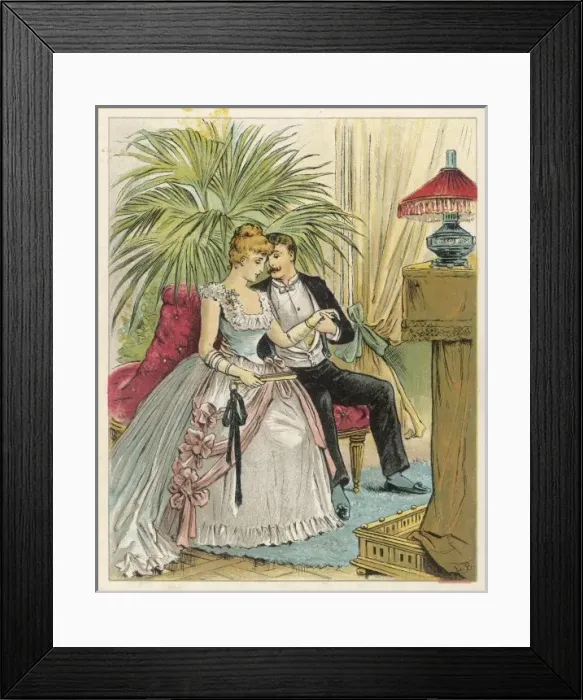 Framed Print : Proposal / She Accepts Framed Print : Proposal / She Accepts
