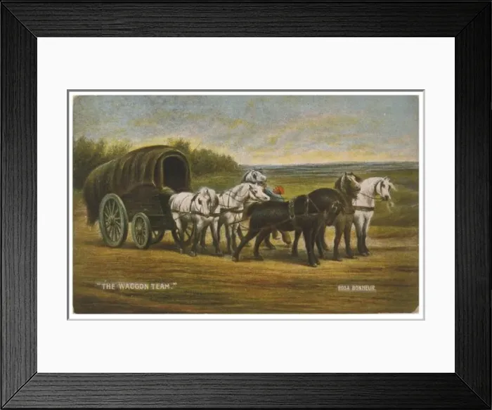 Framed Print : Six Horse Power Team Framed Print : Six Horse Power Team