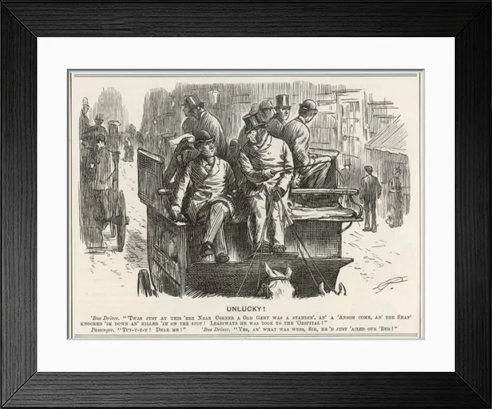 Framed Print : Outside on a Horse Bus Framed Print : Outside on a Horse Bus