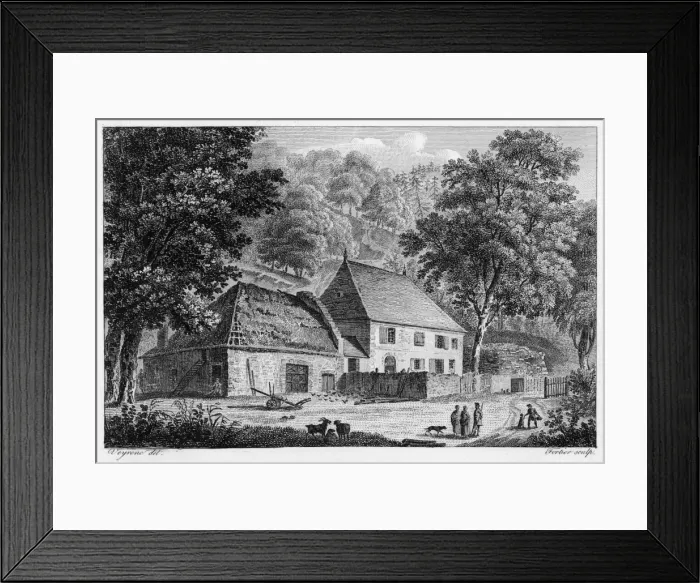 Framed Print : Rousseau  /  Charmettes