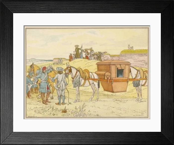 Framed Print : Vaubans Horse Litter Framed Print : Vaubans Horse Litter