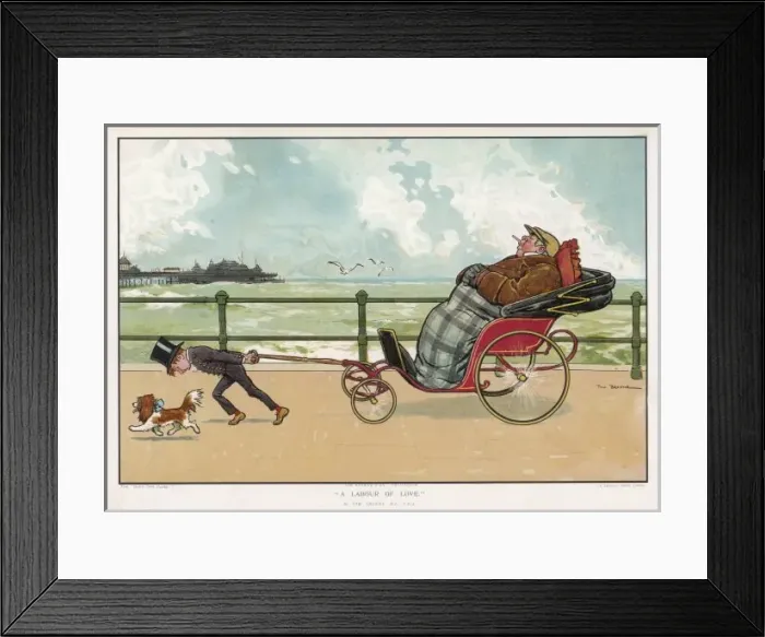 Framed Print : Gent in Bath Chair Framed Print : Gent in Bath Chair