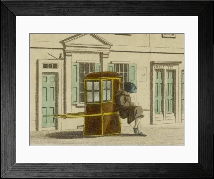 Framed Print : Sedan Chair 1804 Framed Print : Sedan Chair 1804