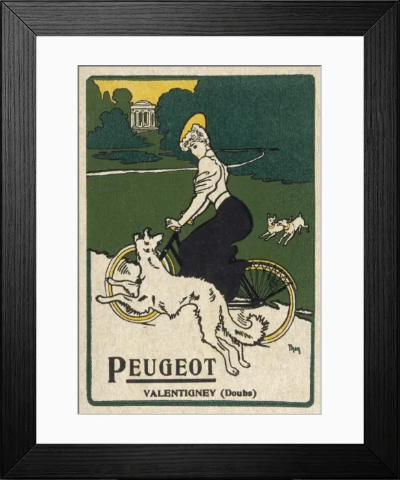 Framed Print : Peugeot Rider Framed Print : Peugeot Rider