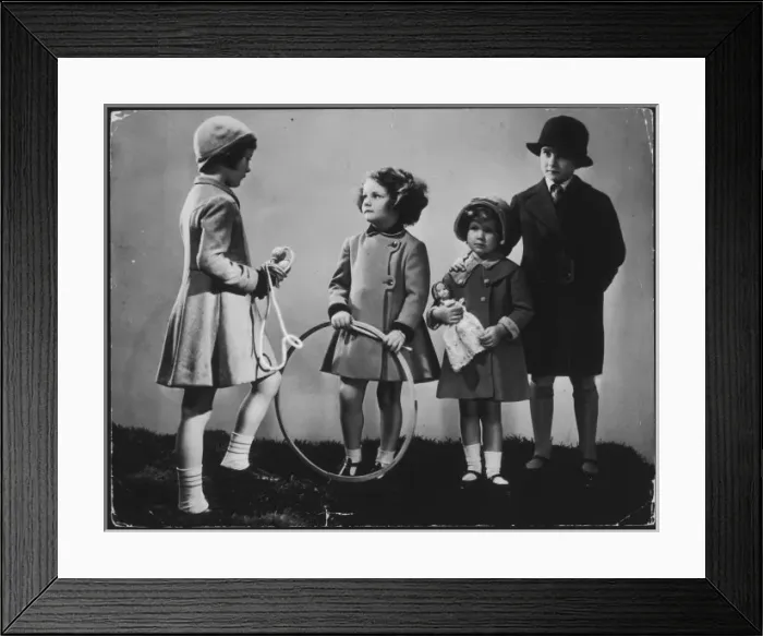 Framed Print : Children with their Toys Framed Print : Children with their Toys