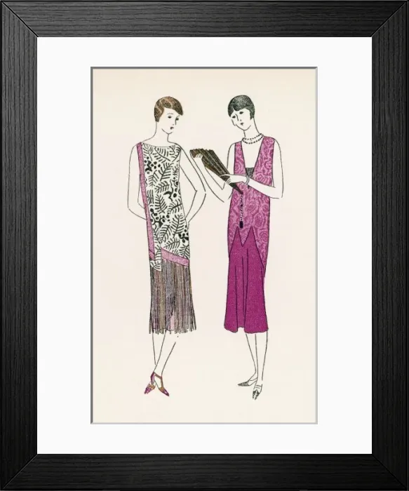 Framed Print : Fringed Hem 1924 Framed Print : Fringed Hem 1924
