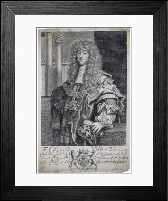 Framed Print : George Villiers / 2nd Duke Framed Print : George Villiers / 2nd Duke