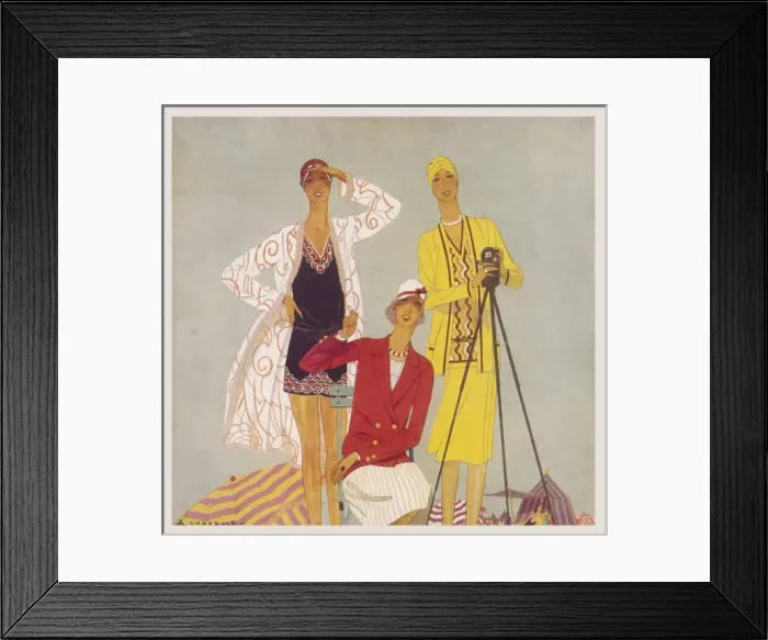 Framed Print : Costumes for the Seaside Framed Print : Costumes for the Seaside