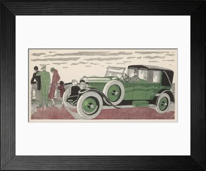 Framed Print : Peugeot and Chauffeur Framed Print : Peugeot and Chauffeur