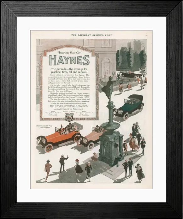 Framed Print : Haynes 25 Years Framed Print : Haynes 25 Years