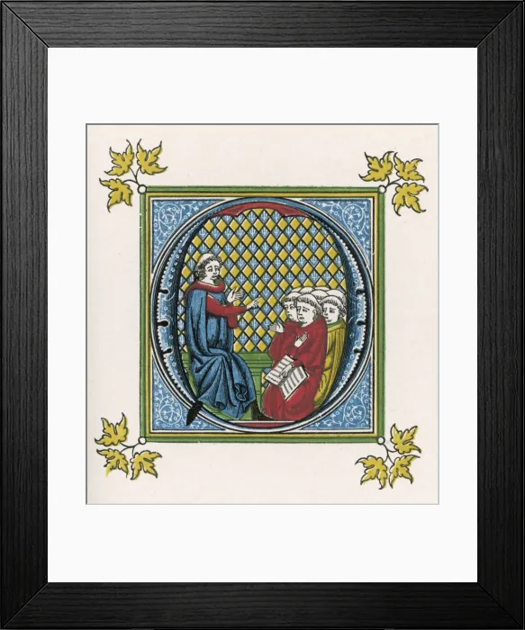 Framed Print : Medieval School Framed Print : Medieval School