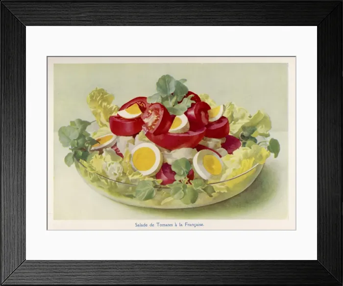 Framed Print : Tomato Salad a Francaise Framed Print : Tomato Salad a Francaise