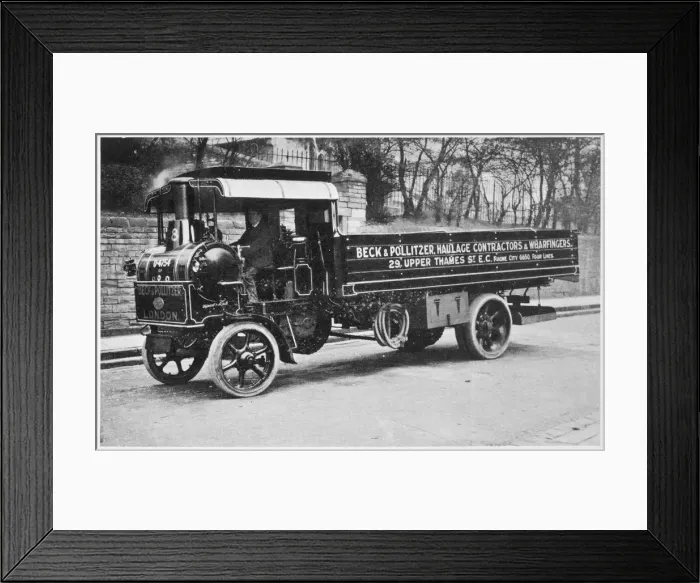 Framed Print : Steam Lorry Circa 1923 Framed Print : Steam Lorry Circa 1923